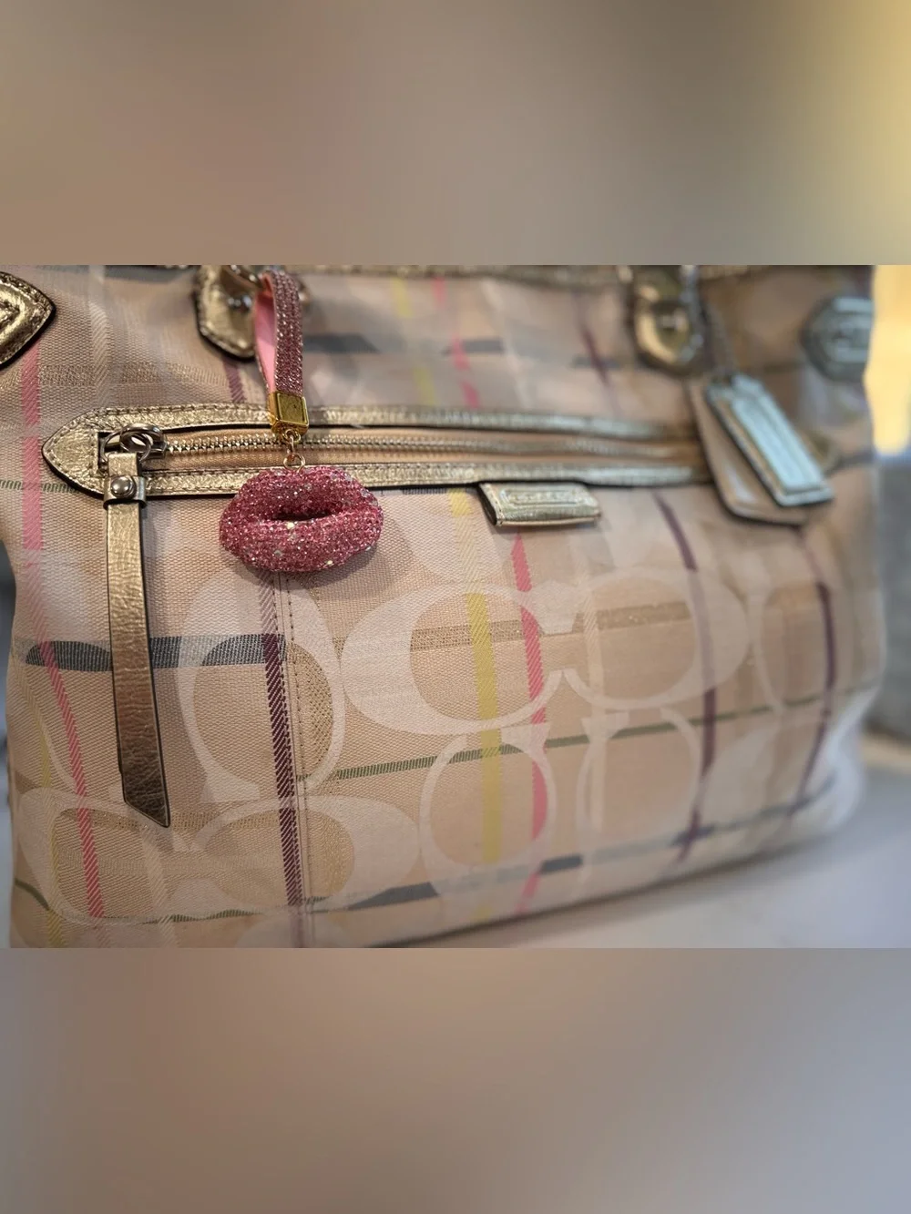 Coach shoulder tote